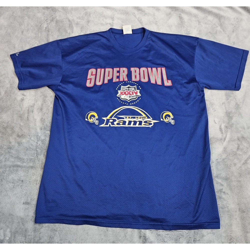 Majestic Super Bowl XXXIV St. Louis Rams Jersey Shirt Size XL Made in USA